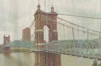 The Roebling Bridge over the Ohio River